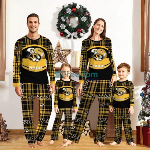 Missouri Tigers Custom Name Pajamas Set For Family Sport Team Pajamas Christmas Gift Product Photo 1