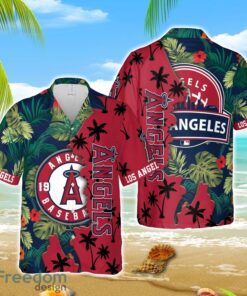 MLB Hawaiian Los Angeles Angels Team MLB Tropical 3D Hawaiian Shirt