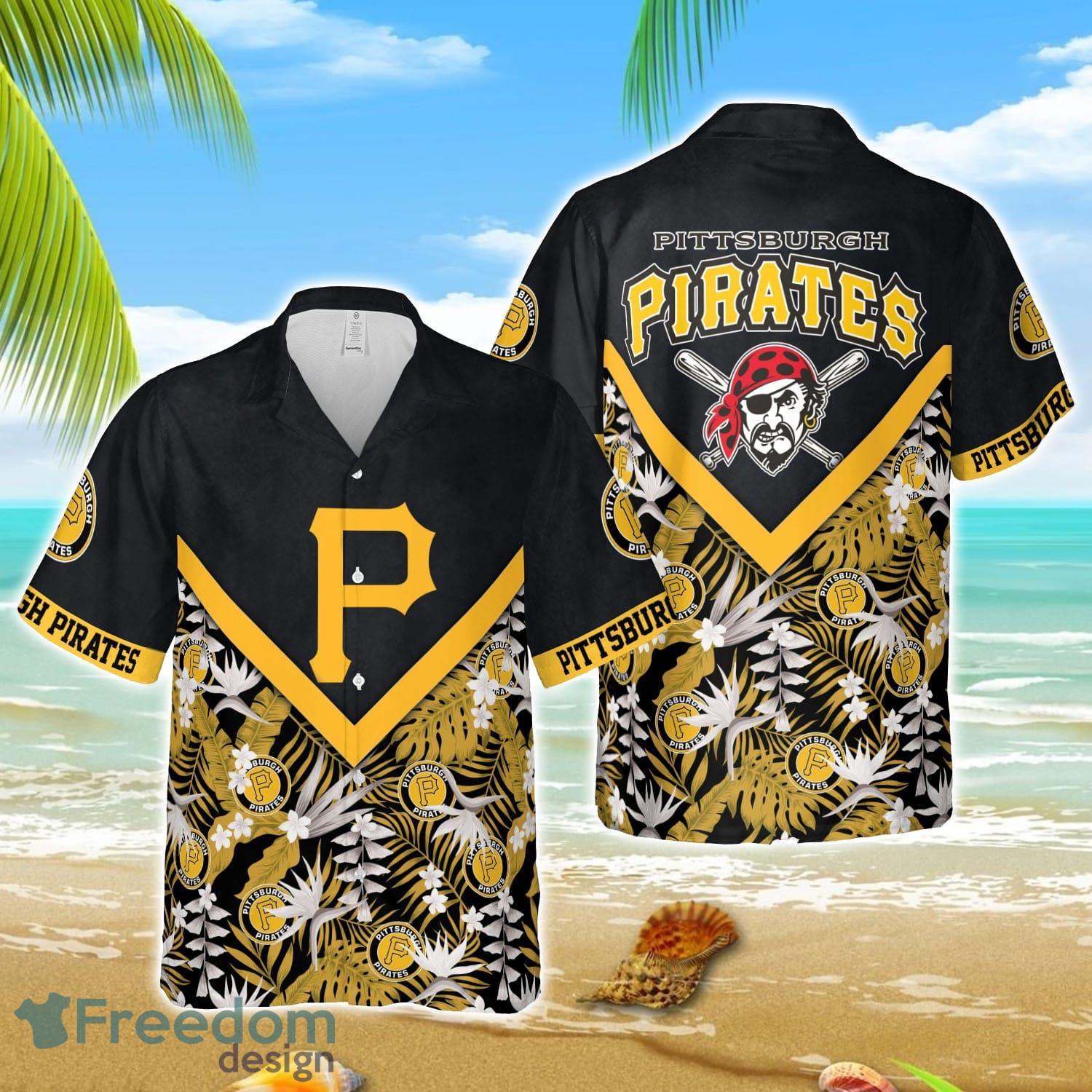 MLB Hawaiian Pittsburgh Pirates Team MLB Aloha 3D Hawaiian Shirt image MLB Hawaiian Pittsburgh Pirates Team MLB Aloha 3D Hawaiian Shirt Product Photo 1