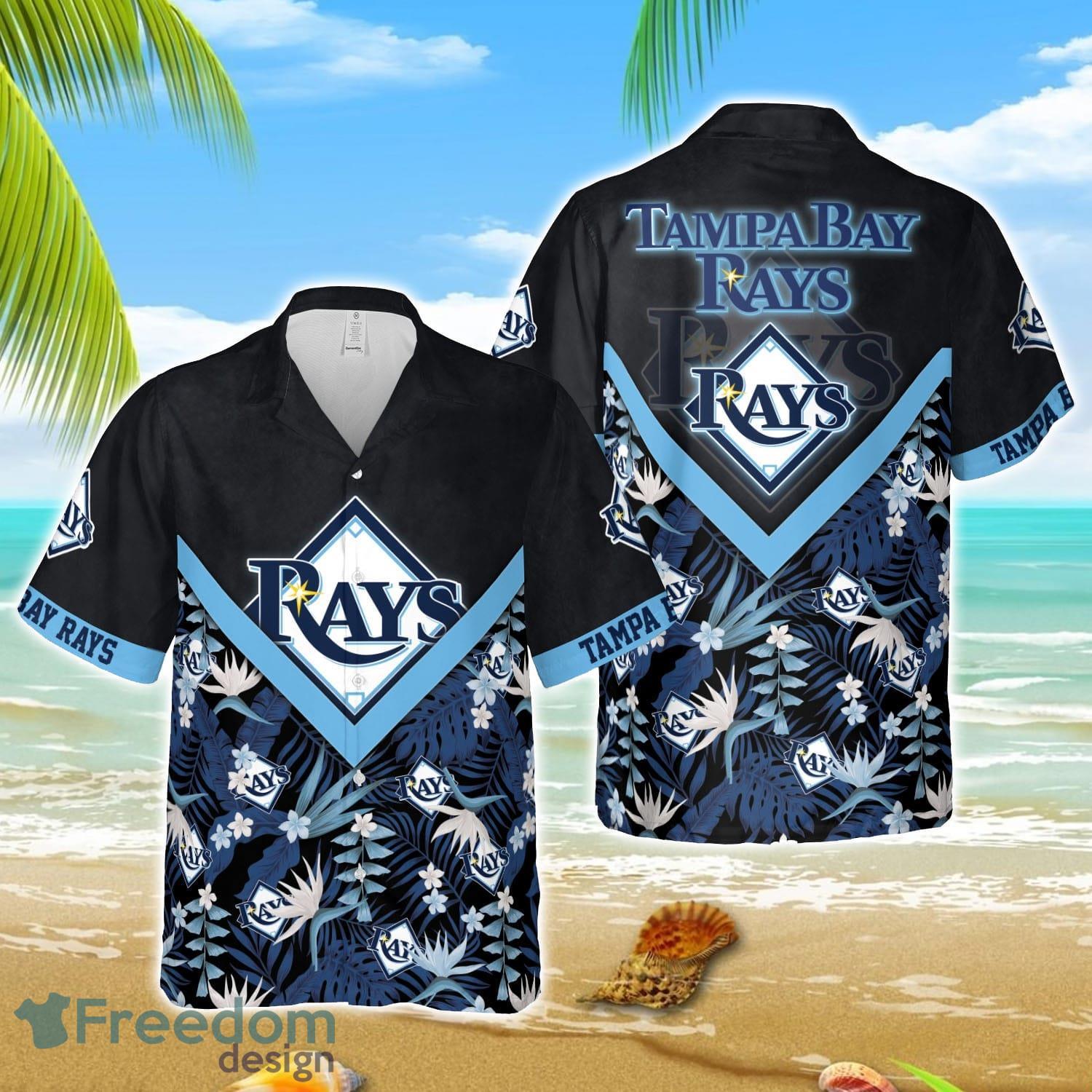 MLB Hawaiian Tampa Bay Rays Team MLB Aloha 3D Hawaiian Shirt image MLB Hawaiian Tampa Bay Rays Team MLB Aloha 3D Hawaiian Shirt Product Photo 1