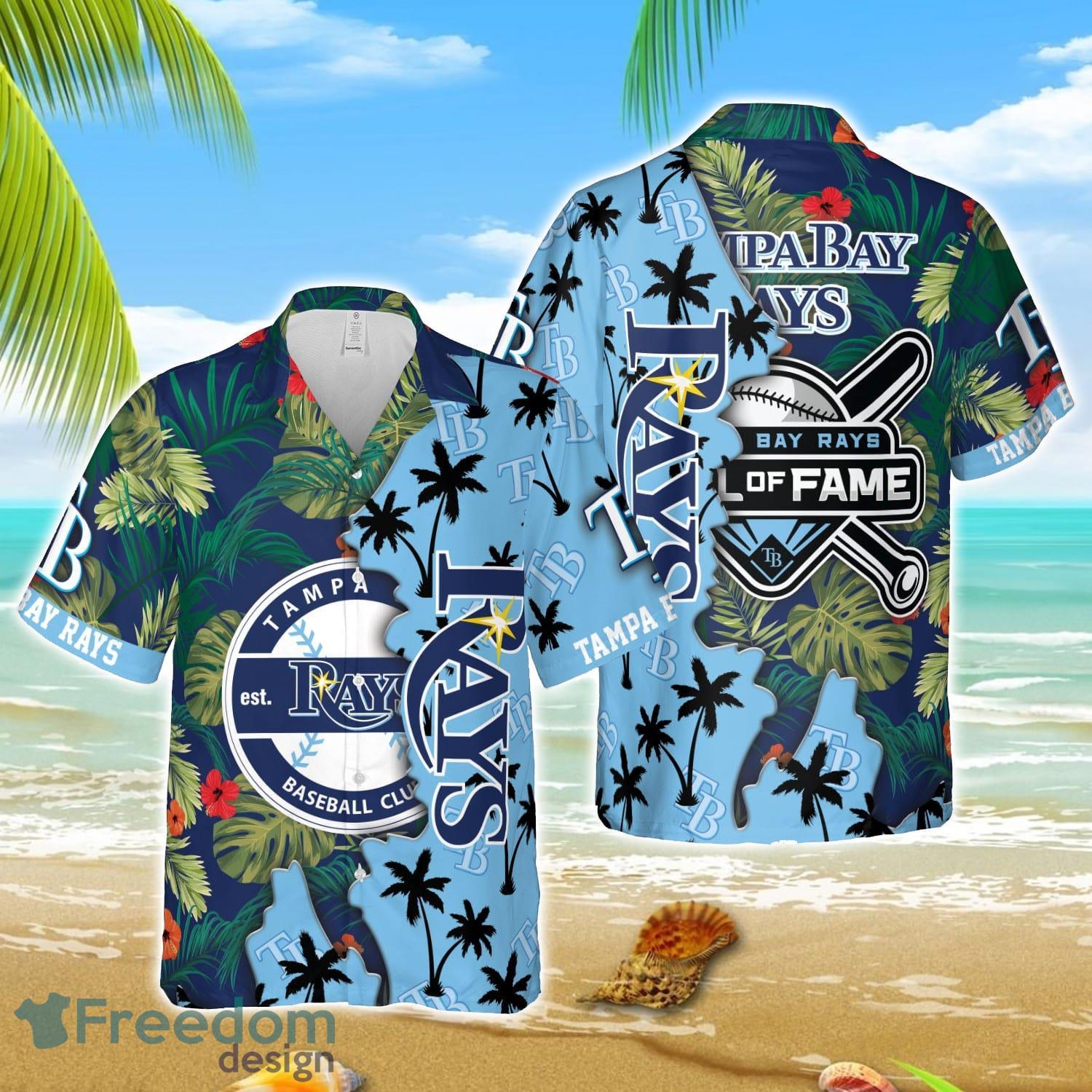 MLB Hawaiian Tampa Bay Rays Team MLB Tropical 3D Hawaiian Shirt image MLB Hawaiian Tampa Bay Rays Team MLB Tropical 3D Hawaiian Shirt Product Photo 1
