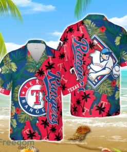 MLB Hawaiian Texas Rangers Team MLB Tropical 3D Hawaiian Shirt