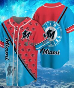 MLB Miami Marlins Logo Design Baseball Jersey Shirt Gifts For Fans Shirt Full Print