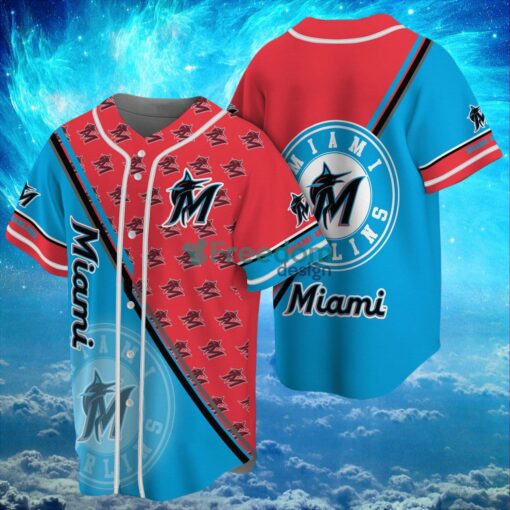 MLB Miami Marlins Logo Design Baseball Jersey Shirt Gifts For Fans Shirt Full Print Product Photo 1