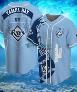 MLB Tampa Bay Rays Logo Classic Design Fire Ball Baseball Jersey Shirt Full Print