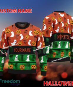 Monster Energy Personalized Logo Pattern Ugly Christmas Sweater Gift For Men And Women Monster Energy Personalized Logo Pattern Ugly Christmas Sweater Gift For Men And Women