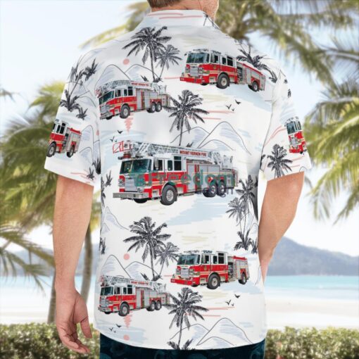 Mount Vernon Fire Truck, New York Hawaiian Shirt Product Photo 2