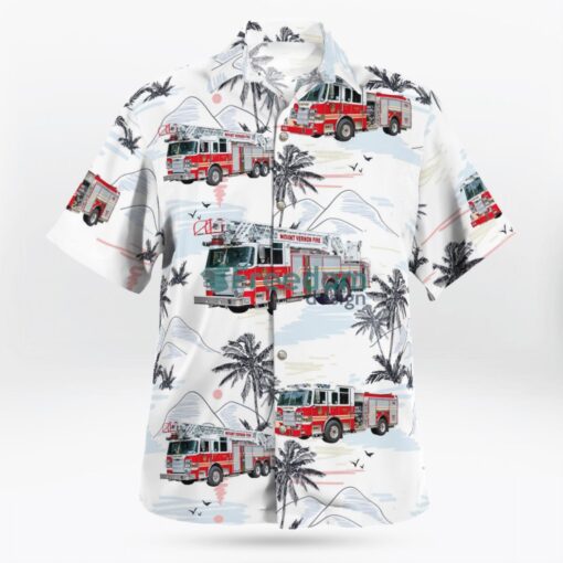 Mount Vernon Fire Truck, New York Hawaiian Shirt Product Photo 3