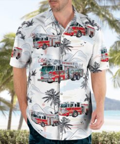 Mount Vernon Fire Truck, New York Hawaiian Shirt Product Photo 4