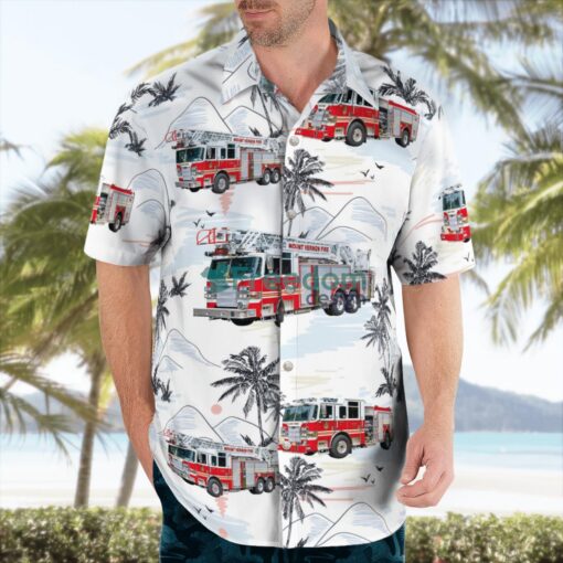 Mount Vernon Fire Truck, New York Hawaiian Shirt Product Photo 4