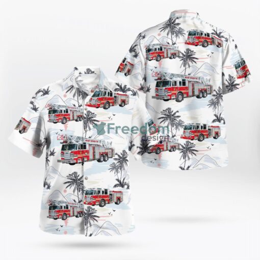 Mount Vernon Fire Truck, New York Hawaiian Shirt Product Photo 1