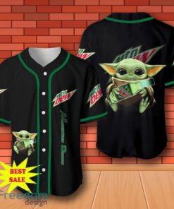Mountain Dew Baby Yoda Baseball Jersey for All Genders