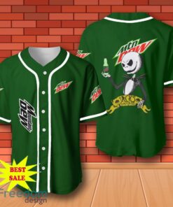 Mountain Dew Halloween Jack Skellington Nightmare Baseball Jersey for All Genders