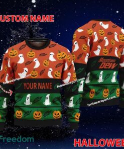 Mountain Dew Personalized Halloween Ugly Christmas Sweater Gift For Adult