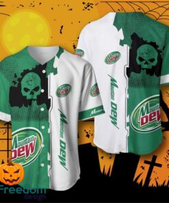 Mountain Dew Skull Baseball Jersey For Men And Women Mountain Dew Skull Baseball Jersey For Men And Women