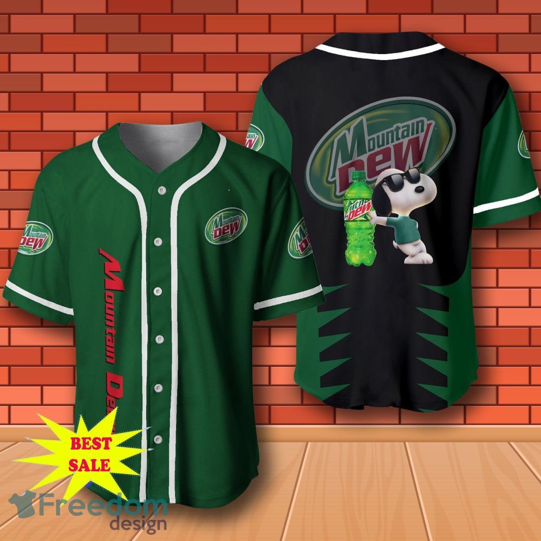 Mountain Dew Snoopy Baseball Jersey for All Genders image Mountain Dew Snoopy Baseball Jersey for All Genders Product Photo 1