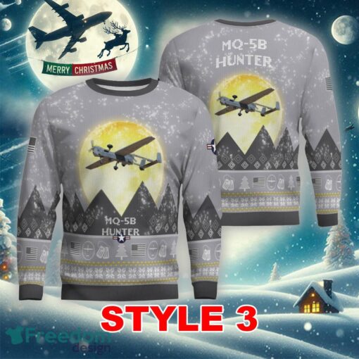 MQ-5B Hunter MQ5B Aircraft Moonlight Multi Color Knitted Christmas Sweater Gift For Adult - MQ-5B Hunter MQ5B Aircraft Moonlight Ugly Christmas Sweater_21