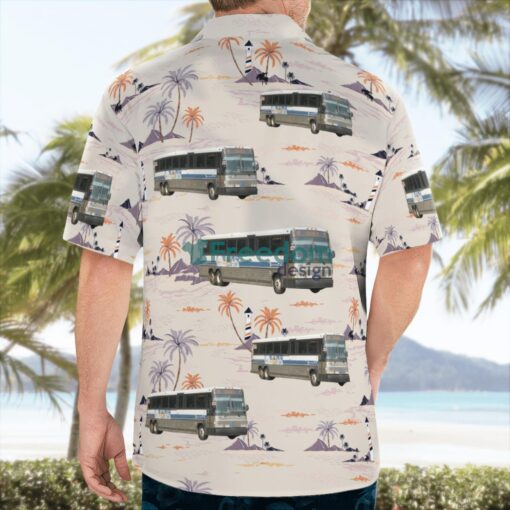 MTA New York City Bus MCI D4500CL Hawaiian Shirt Product Photo 2