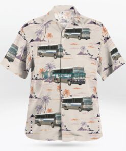 MTA New York City Bus MCI D4500CL Hawaiian Shirt Product Photo 3