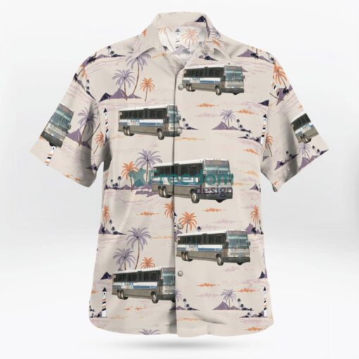 MTA New York City Bus MCI D4500CL Hawaiian Shirt Product Photo 3