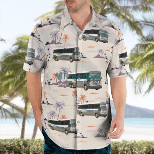 MTA New York City Bus MCI D4500CL Hawaiian Shirt Product Photo 4