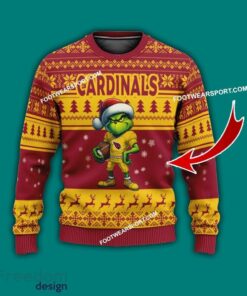 Multi Style Grinch Arizona Cardinals Ugly Christmas Sweater Gift Holidays