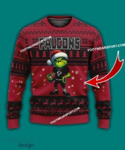 Multi Style Grinch Atlanta Falcons Ugly Christmas Sweater Gift For Adult - Grinch Atlanta Falcons Ugly Christmas Sweater Photo 1