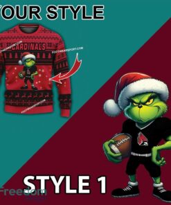 Multi Style Grinch Ball State Cardinals Ugly Christmas Sweater Gift For Men And Women - Grinch Ball State Cardinals Ugly Christmas Sweater Photo 3