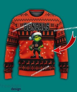 Multi Style Grinch Cincinnati Bengals Ugly Christmas Sweater Gift For Men And Women Multi Style Grinch Cincinnati Bengals Ugly Christmas Sweater Gift For Men And Women