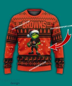 Multi Style Grinch Cleveland Browns Ugly Christmas 3D Sweater Gift For Men And Women Multi Style Grinch Cleveland Browns Ugly Christmas 3D Sweater Gift For Men And Women