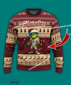 Multi Style Grinch Florida State Seminoles Ugly Christmas Sweater Gift For Men And Women Multi Style Grinch Florida State Seminoles Ugly Christmas Sweater Gift For Men And Women