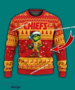 Multi Style Grinch Kansas City Chiefs Ugly Christmas Sweater Gift For Men And Women