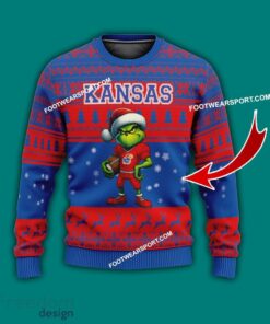 Multi Style Grinch Kansas Jayhawks Knitted Christmas Sweater AOP Gift Holidays Multi Style Grinch Kansas Jayhawks Knitted Christmas Sweater AOP Gift Holidays