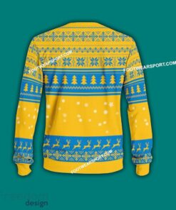 Multi Style Grinch Los Angeles Chargers Knitted Christmas Sweater AOP Gift For Adult - Grinch Los Angeles Chargers Ugly Christmas Sweater Photo 2