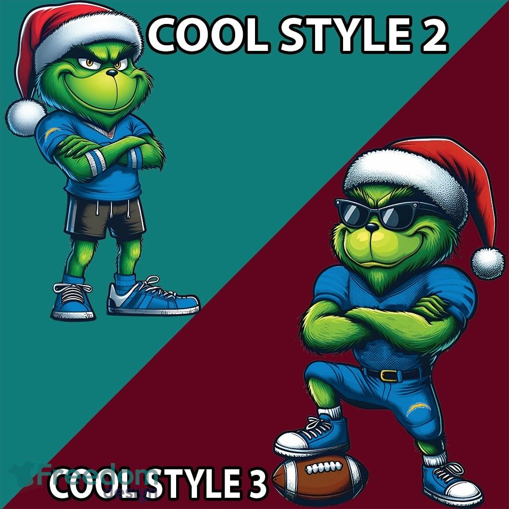 Multi Style Grinch Los Angeles Chargers Knitted Christmas Sweater AOP Gift For Adult image Multi Style Grinch Los Angeles Chargers Knitted Christmas Sweater AOP Gift For Adult - Grinch Los Angeles Chargers Ugly Christmas Sweater Photo 4