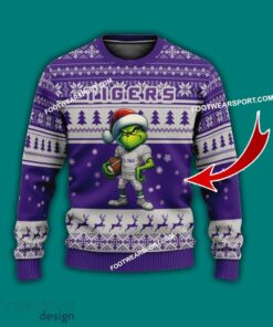 Multi Style Grinch LSU Tigers Knitted Christmas Sweater AOP Gift For Men And Women Multi Style Grinch LSU Tigers Knitted Christmas Sweater AOP Gift For Men And Women