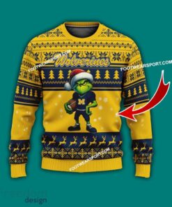 Multi Style Grinch Michigan Wolverines Ugly Christmas Sweater Gift For Men And Women Multi Style Grinch Michigan Wolverines Ugly Christmas Sweater Gift For Men And Women