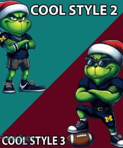 Multi Style Grinch Michigan Wolverines Ugly Christmas Sweater Gift For Men And Women image Multi Style Grinch Michigan Wolverines Ugly Christmas Sweater Gift For Men And Women - Grinch Michigan Wolverines Ugly Christmas Sweater Photo 4