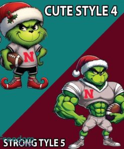 Multi Style Grinch Nebraska Cornhuskers Ugly Christmas Sweater Gift For Men And Women - Grinch Nebraska Cornhuskers Ugly Christmas Sweater Photo 5