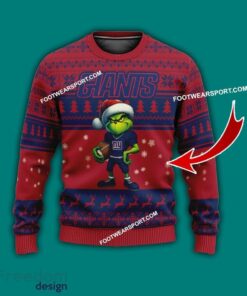 Multi Style Grinch New York Giants Ugly Christmas Sweater Gift For Adult