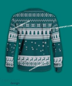 Multi Style Grinch Philadelphia Eagles Knitted Christmas Sweater AOP Gift Holidays - Grinch Philadelphia Eagles Ugly Christmas Sweater Photo 2