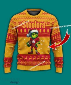 Multi Style Grinch Pittsburgh Steelers Ugly Christmas Sweater Gift For Men And Women