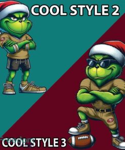 Multi Style Grinch San Francisco 49ers Ugly Christmas Sweater Gift Holidays image Multi Style Grinch San Francisco 49ers Ugly Christmas Sweater Gift Holidays - Grinch San Francisco 49ers Ugly Christmas Sweater Photo 4