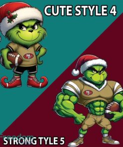 Multi Style Grinch San Francisco 49ers Ugly Christmas Sweater Gift Holidays image Multi Style Grinch San Francisco 49ers Ugly Christmas Sweater Gift Holidays - Grinch San Francisco 49ers Ugly Christmas Sweater Photo 5