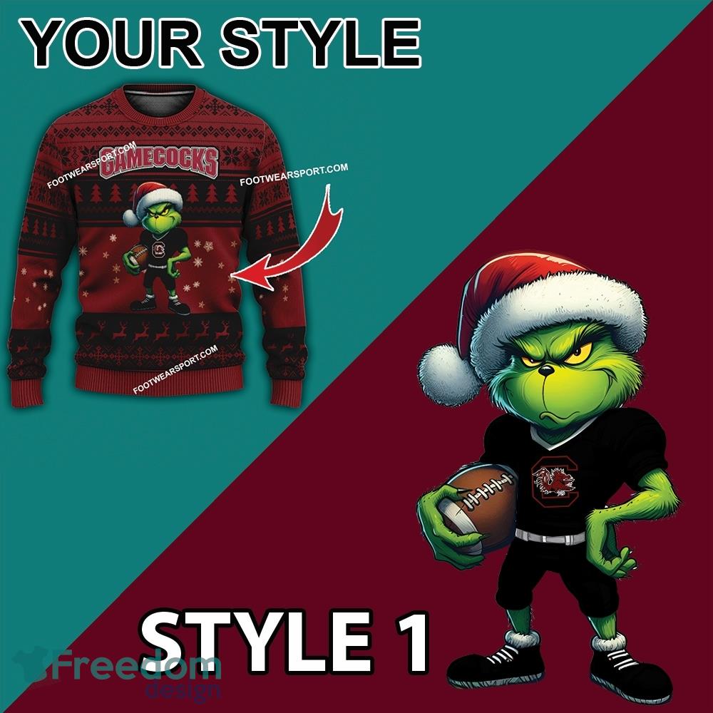 multi-style-grinch-south-carolina-gamecocks-ugly-christmas-sweater-gift-for-men-and-women-2.jpg Multi Style Grinch South Carolina Gamecocks Ugly Christmas Sweater Gift For Men And Women - Grinch South Carolina Gamecocks Ugly Christmas Sweater Photo 3