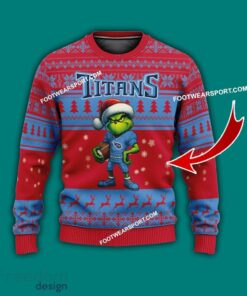 Multi Style Grinch Tennessee Titans Ugly Christmas Sweater Gift For Adult