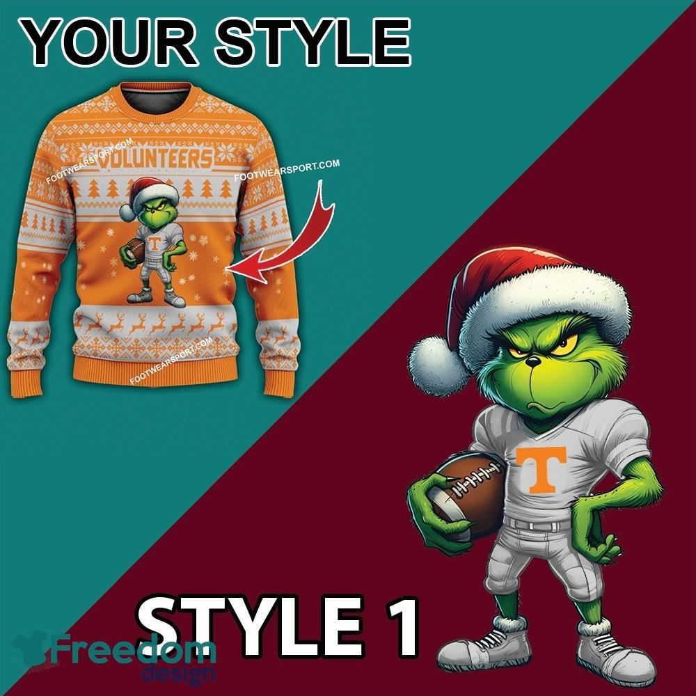 multi-style-grinch-tennessee-volunteers-knitted-christmas-sweater-gift-for-men-and-women-2.jpg Multi Style Grinch Tennessee Volunteers Knitted Christmas Sweater Gift For Men And Women - Grinch Tennessee Volunteers Ugly Christmas Sweater Photo 3