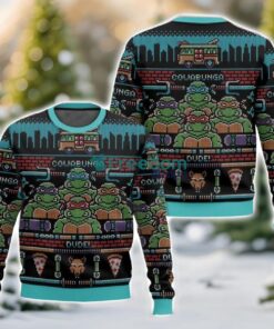 Mutant Ninja Turtles, Cowabunga Dude Christmas Ugly Sweater 3D Printed Sweater Christmas Gift