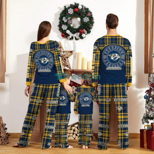 Nashville Predators Custom Name Pajamas Set For Family Sport Team Pajamas Christmas Gift Product Photo 2