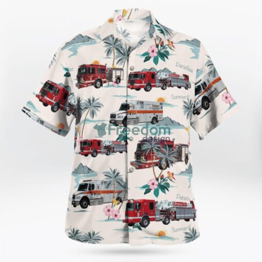 Nashville, Tennessee, Nashville Fire Department Hawaiian Shirt Product Photo 3